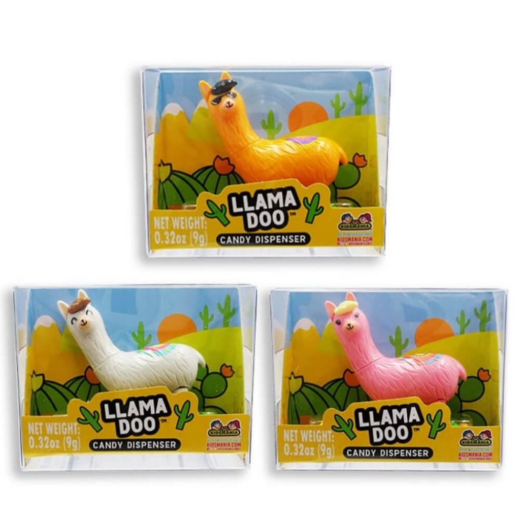 Bala com Mini Dispenser Llama Doo 9g Candy