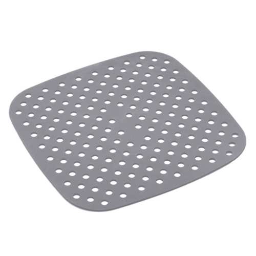 Forro Silicone para Air Fryer Quadrada Cinza 19cm Mimo Style