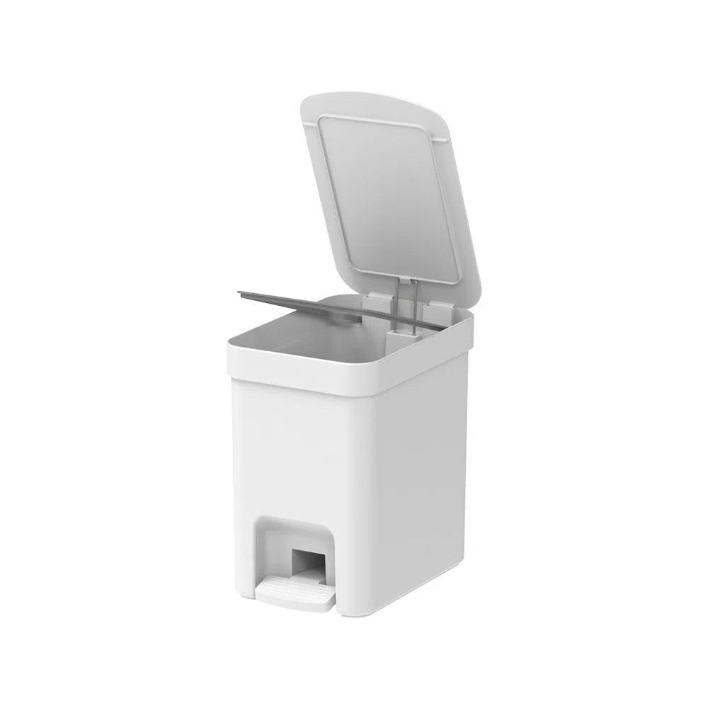 Lixeira com Pedal Trium Branco 6L