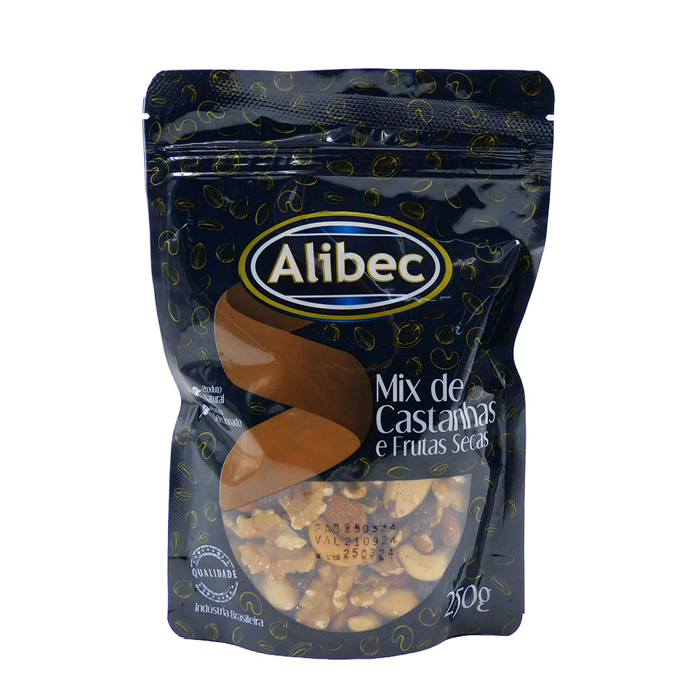 Mix de Castanhas e Frutas Secas 250g Alibec