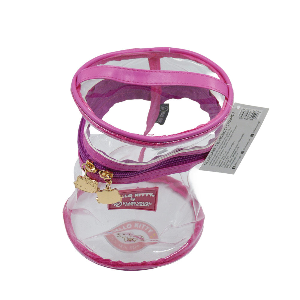 NECESSAIRE CILINDRICA GRANDE HELLO KITTY 14X21CM KCHK-06LR KLASS VOUGH