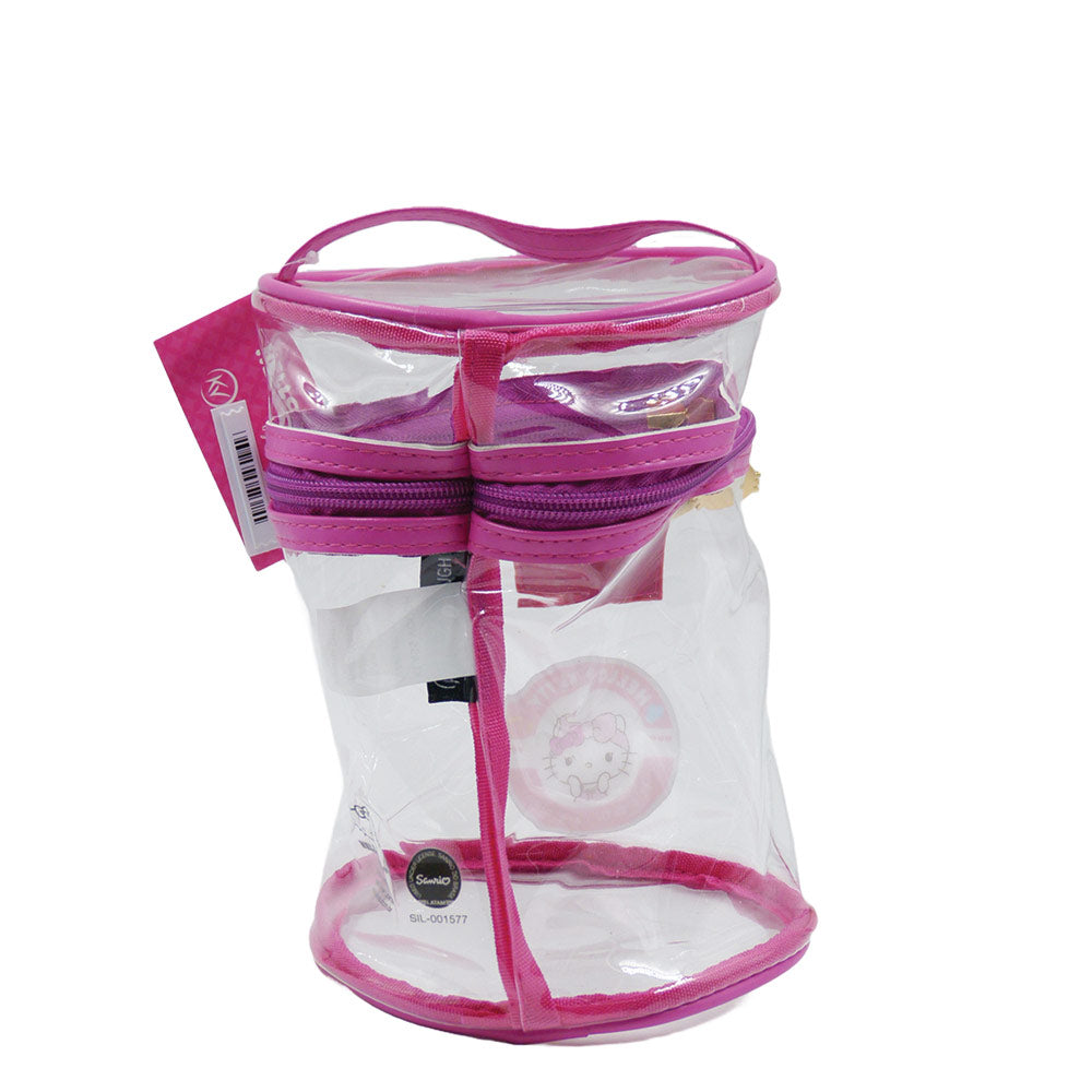 NECESSAIRE CILINDRICA GRANDE HELLO KITTY 14X21CM KCHK-06LR KLASS VOUGH