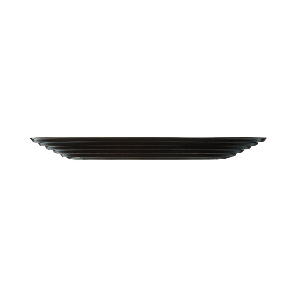 PRATO SOBREMESA HARENA VIDRO TEMPERADO PRETO 19CM LUMINARC