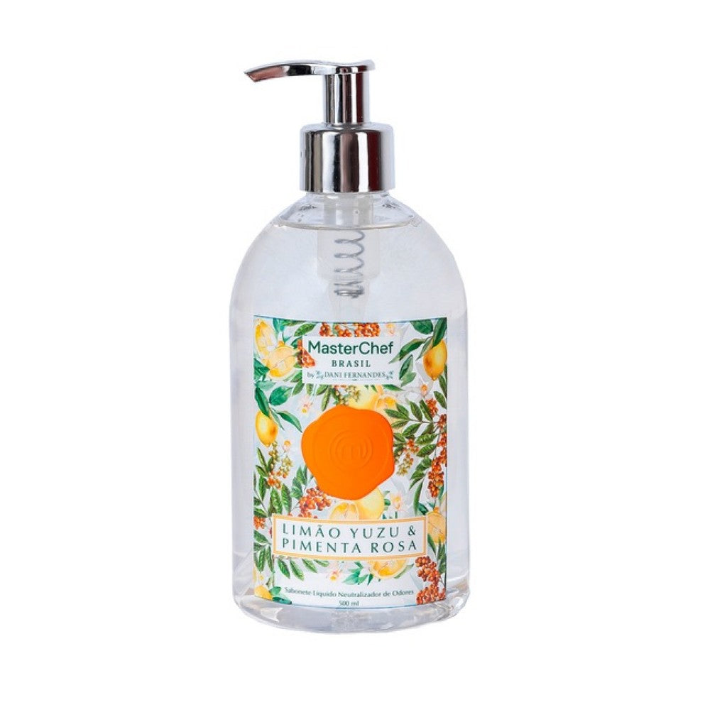 Sabonete Neutralizador MasterChef Limão Yuzu Pimenta Rosa 500ml Dani Fernandes