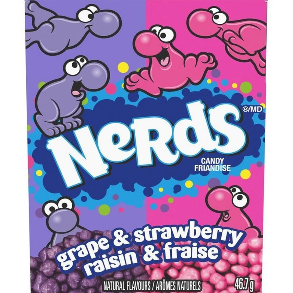 Bala Sabor Uva e Morango 46,7g Nerds