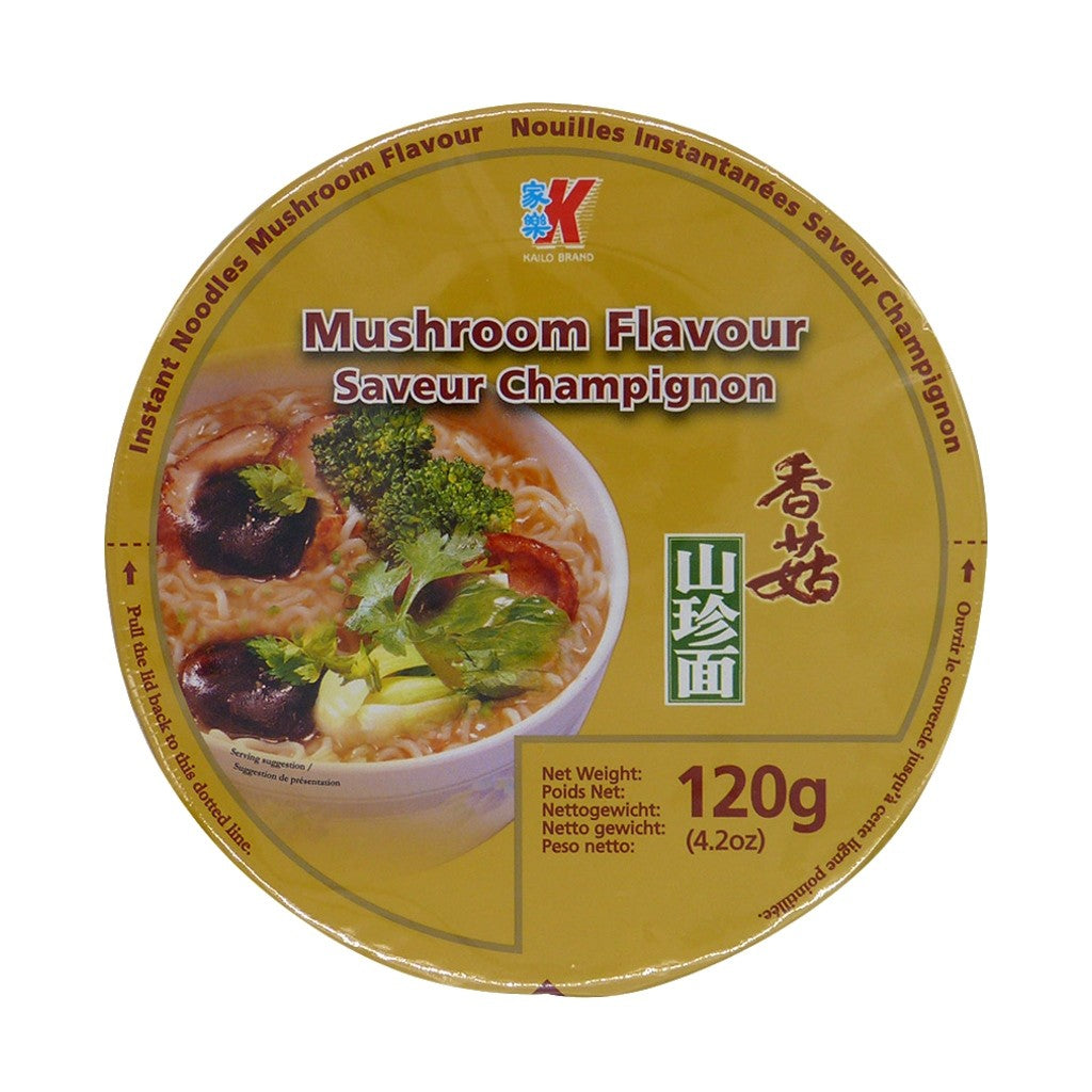 Macarrão Instantâneo Sabor Cogumelo Shitake Bowl 120g Kailo