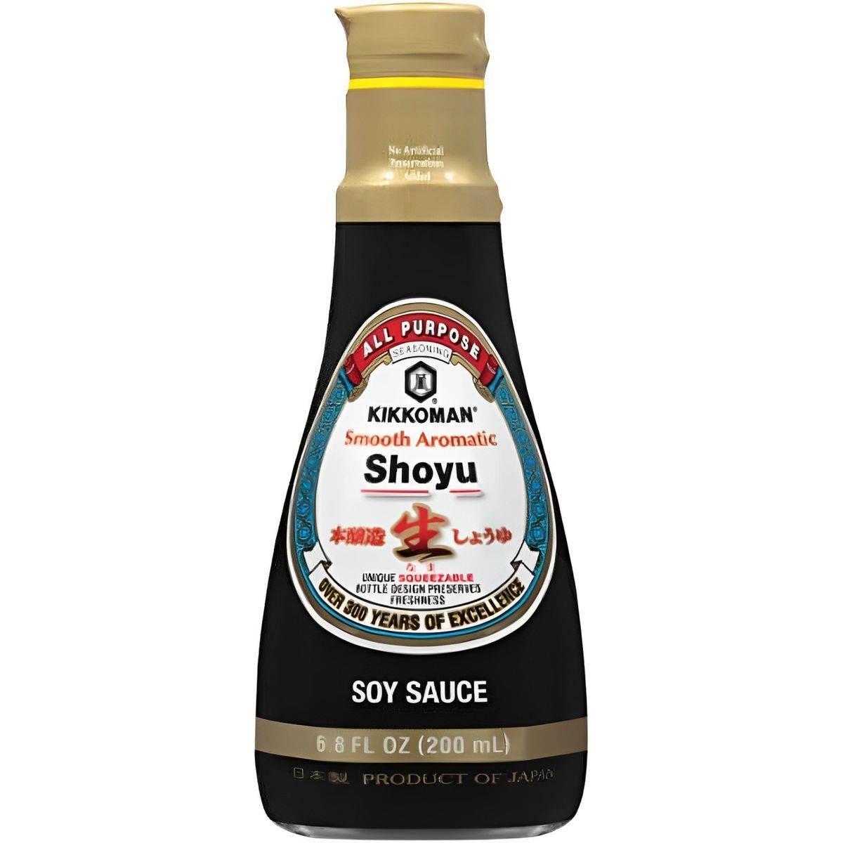 Molho de Soja Shoyu Smooth Aromatic 200ml Kikkoman