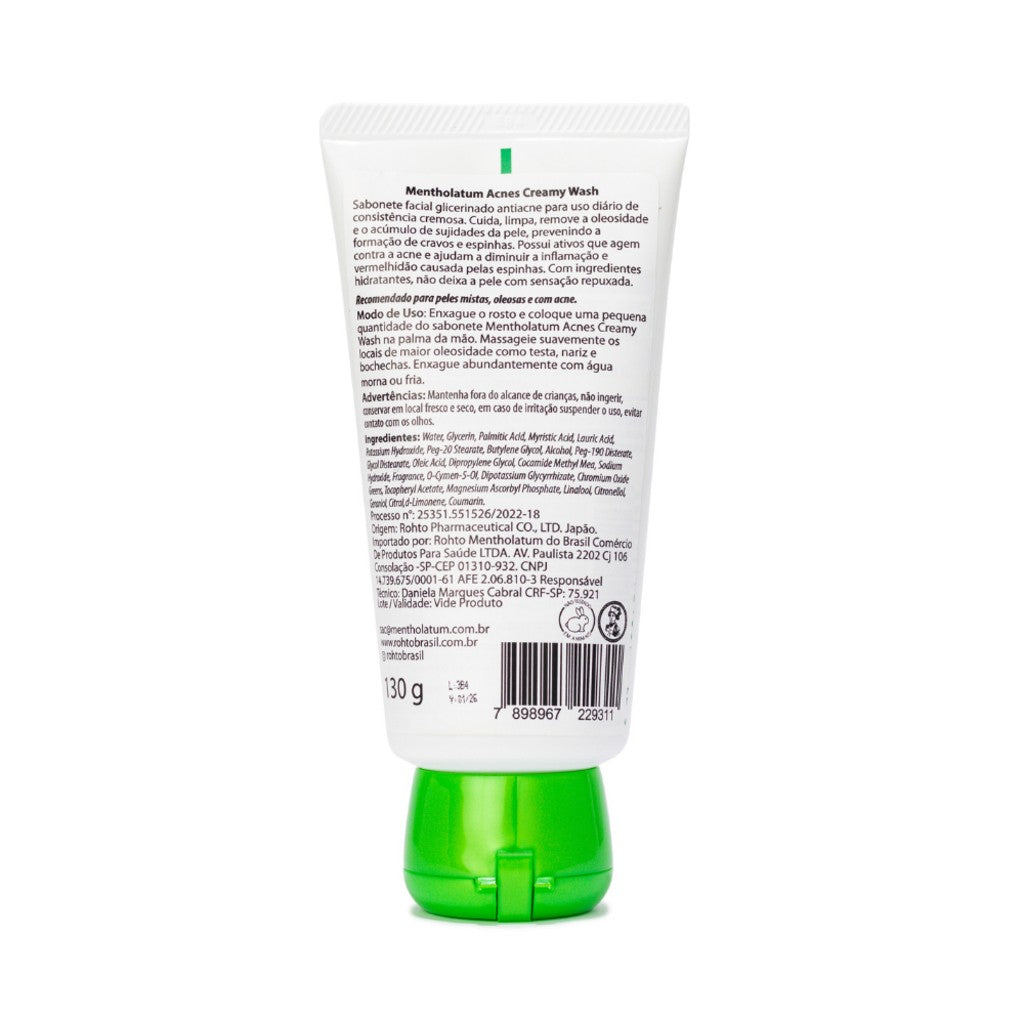 Sabonete Facial Antiac Creamy Wash 130g Acnes