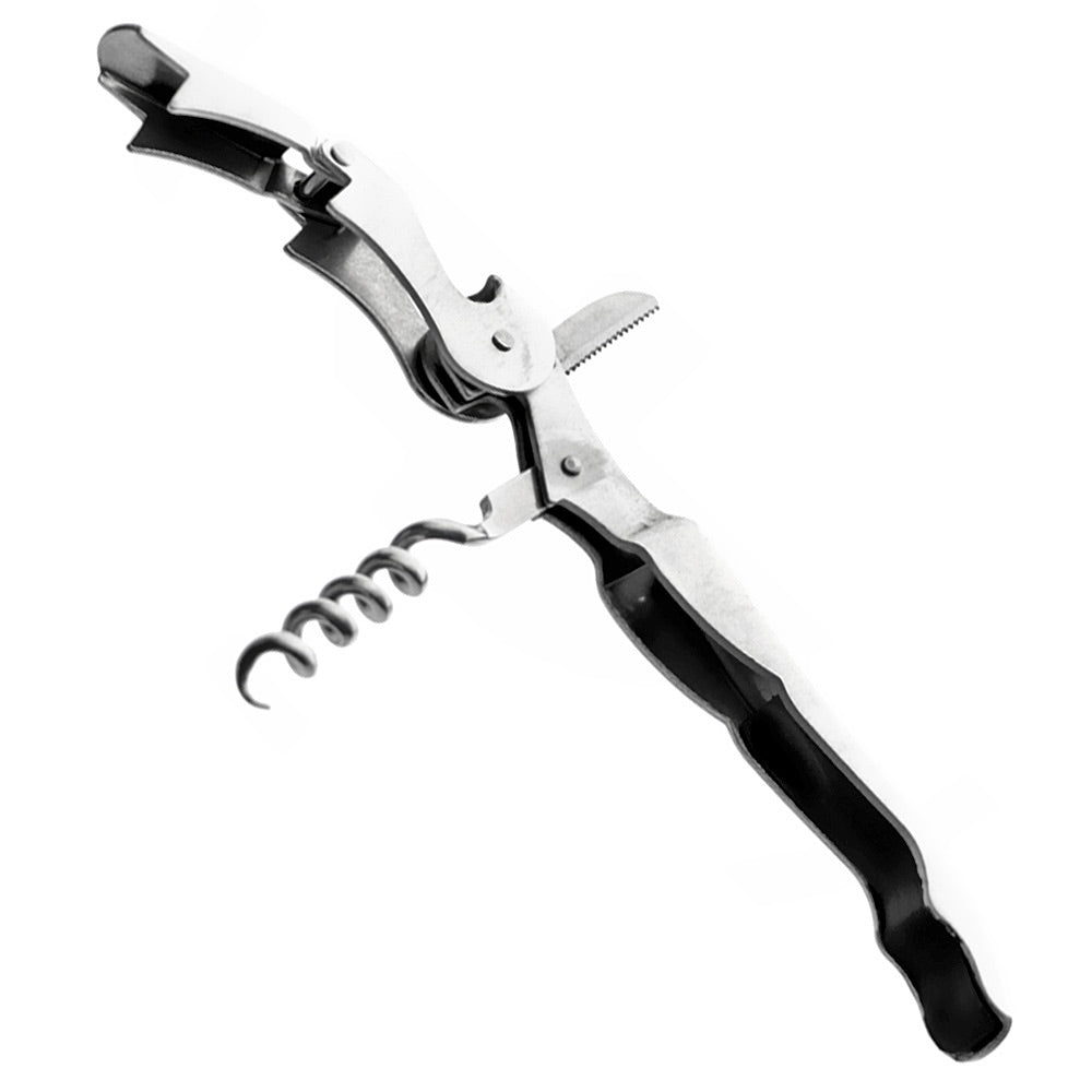 Saca Rolhas em Aço Inox Dois Estágios 12x1,5x2cm