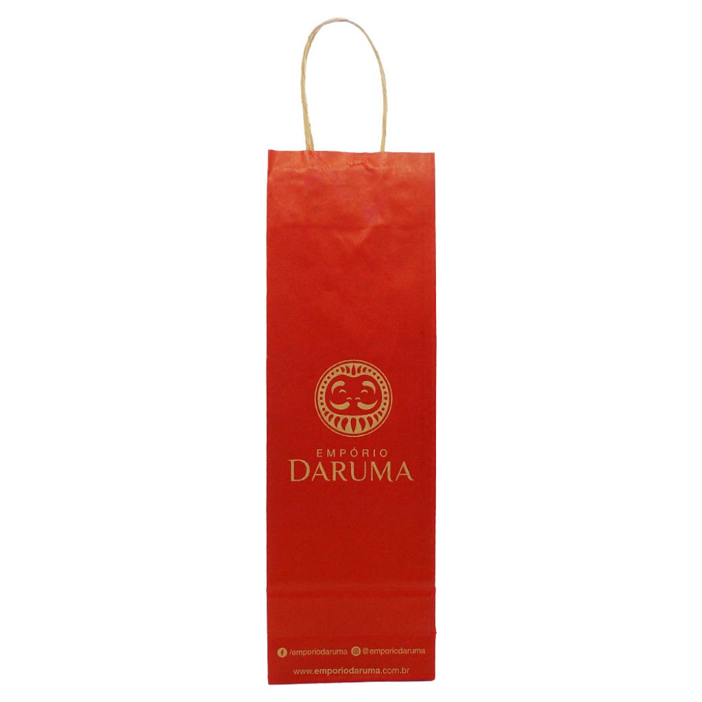 Sacola Personalizada para Bebidas 12x38cm Empório Daruma