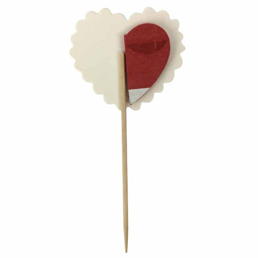 Enfeite Decorativo Topper Coracao Com 10 Art Lille