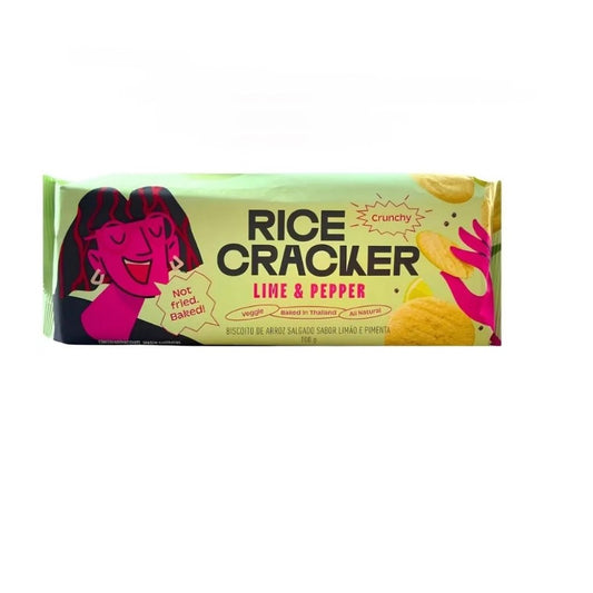 Biscoito de Arroz Lime Pepper  100g The Deli Secret