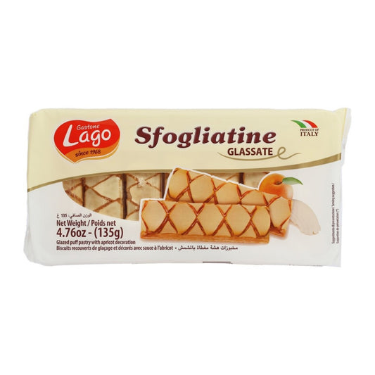 Biscoito Folhado Glaceado e Decorado com Damasco 135g Gastone Lago