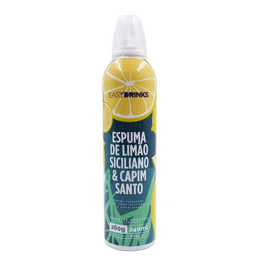 Espuma para Drinks Sabor Limão Siciliano e Capim Santo 260g Easy Drinks
