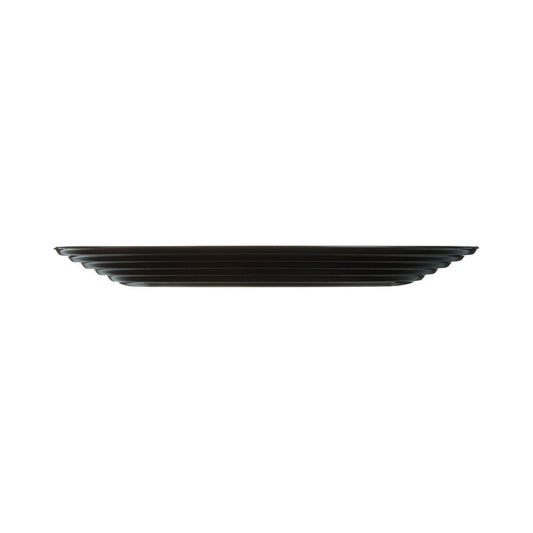 PRATO SOBREMESA HARENA VIDRO TEMPERADO PRETO 19CM LUMINARC