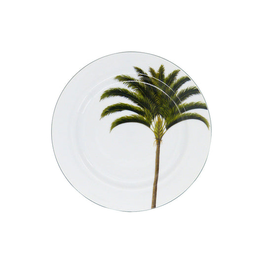 PRATO SOBREMESA PORCELANA PALMEIRA 19CM SCHMIDT