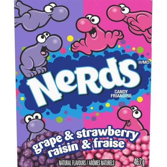 Bala Sabor Uva e Morango 46,7g Nerds
