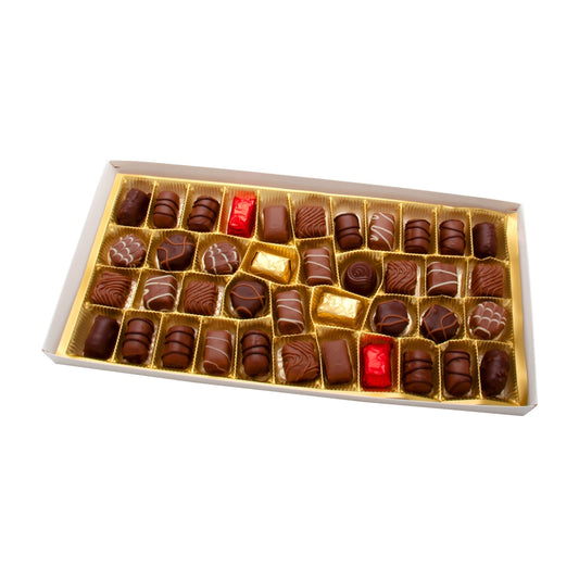 Caixa de Bombons Sortidos Pralinés Marrom 400g