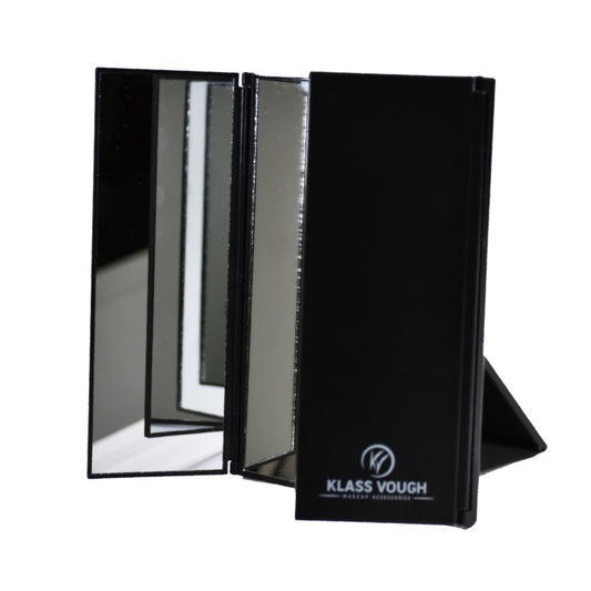Espelho Dobravel Preto 3 Faces Klass Vough