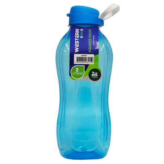 Garrafa Squeeze Cores Sortidas 2L