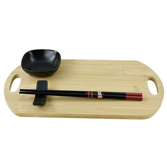 Jogo com 3 Peças para Sushi em Bambu