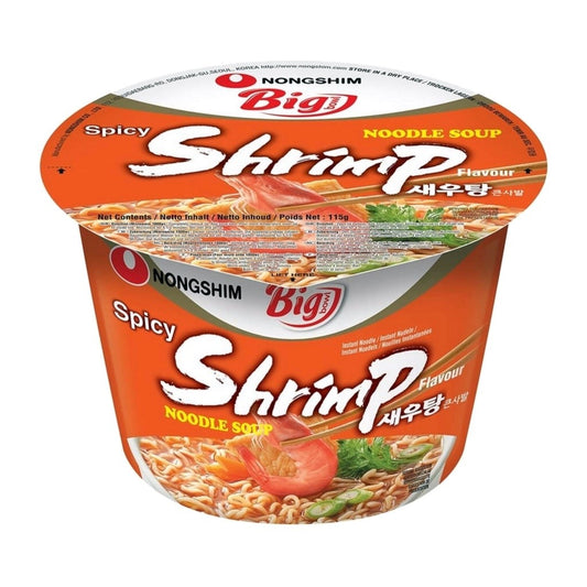 Macarrão Instantâneo Coreano de Camarão Picante Big Bowl 115g Nongshim