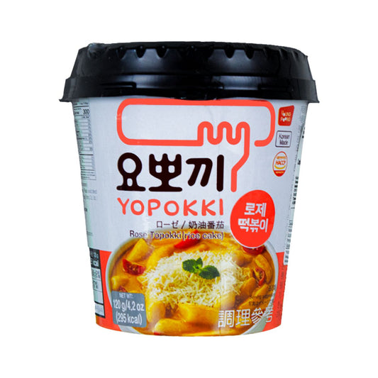 Massa de Arroz Yopokki com Molho Tipo Rose 120g Young Poong