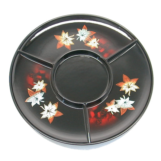 Petisqueira Redonda 4 Divisórias 25cm