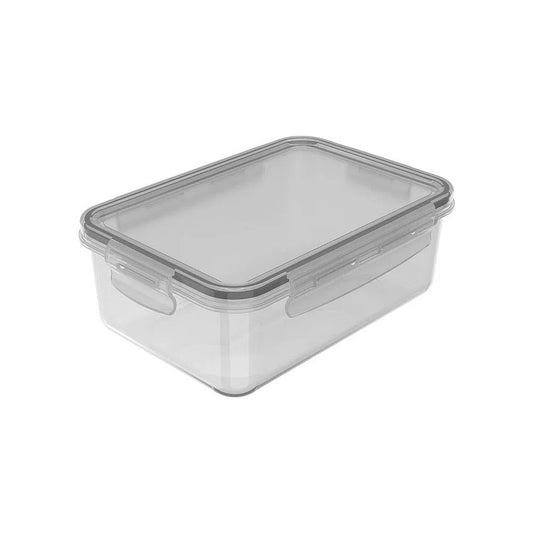 Pote Organizador de geladeira Click Retangular 1280 ml - Natural