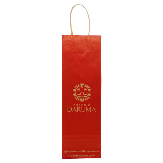 Sacola Personalizada para Bebidas 12x38cm Empório Daruma