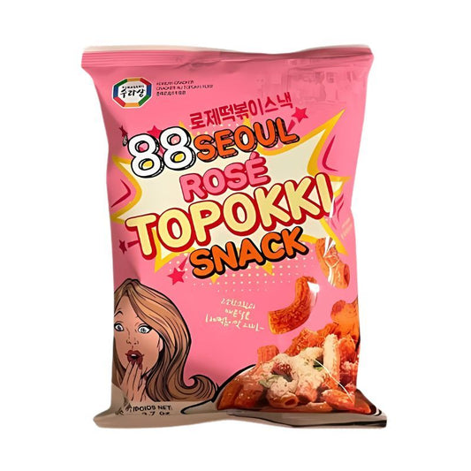 Salgadinho de Arroz Picante Topokki Rose 105g
